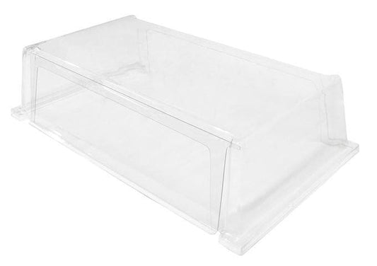 Winco EHD-50-SGD Spectrum Sneeze Guard with Hinged Door for EHD-50NS Hot Dog Roller