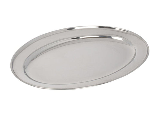 Winco Stainless Steel Oval Platter - Various Sizes