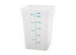 Winco White Polypropylene Square Storage Container - Various Sizes