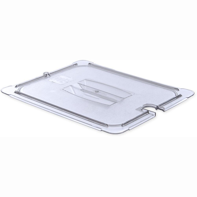 Carlisle 10231U-07 1/2 Size Notched Universal Lid for Food Pan - Clear
