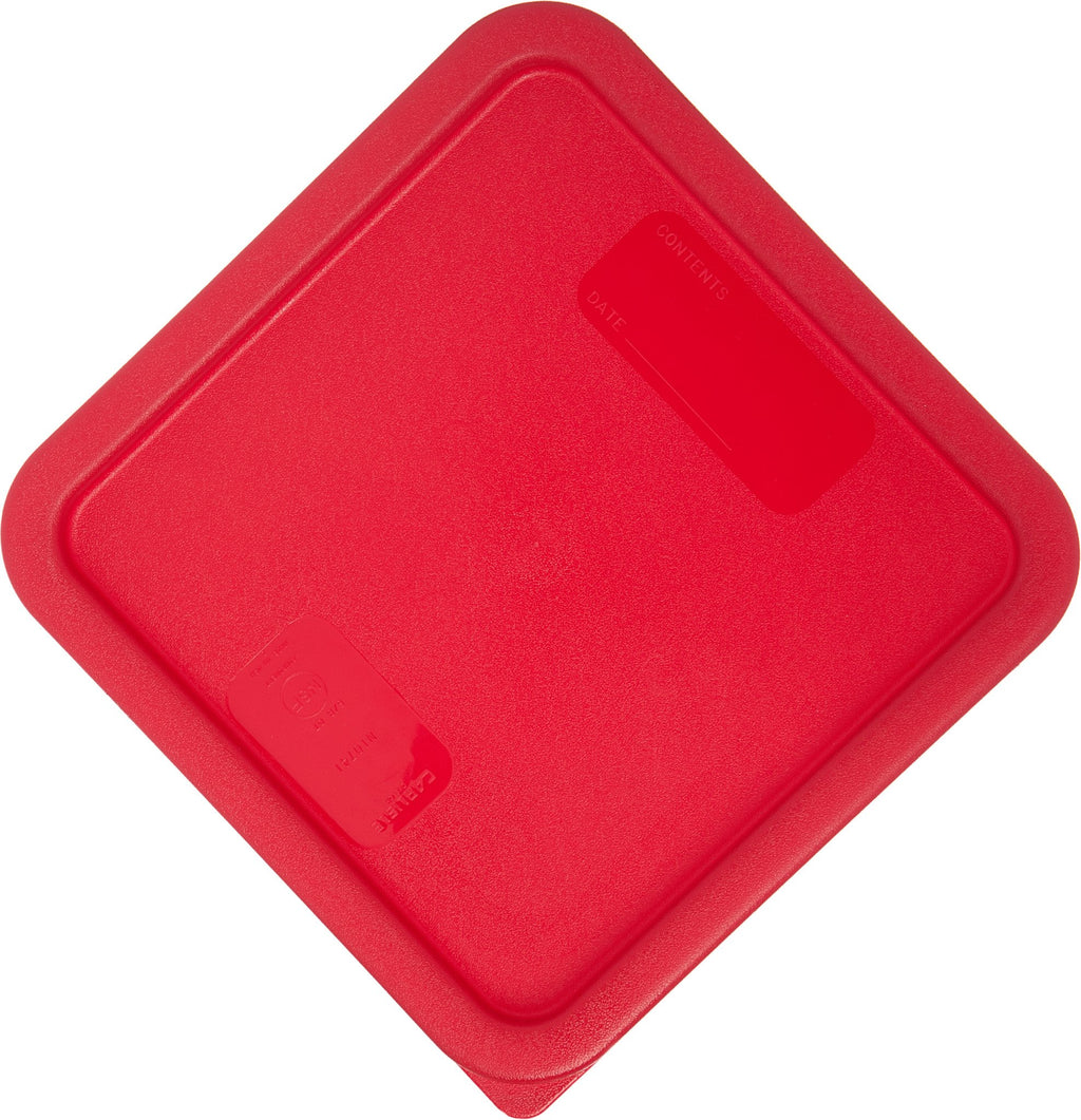 Food Storage Container 8 Qt, with Lid, Polycarbonate, Red