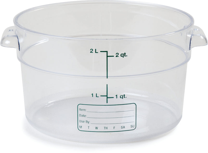 2 Qt Round Clear Container Storplus (10763-07)