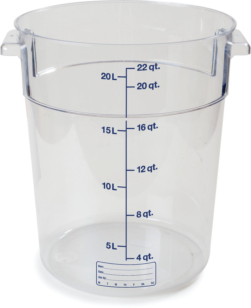 22 Qt Round Clear Container Storplus (10769-07)