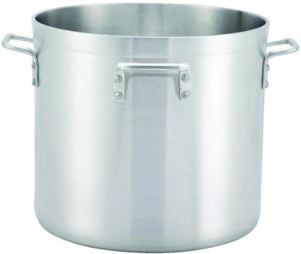 Winco ALHP-120H 120 Qt Extra Heavy Duty Aluminum Stock Pot with 4 Handles