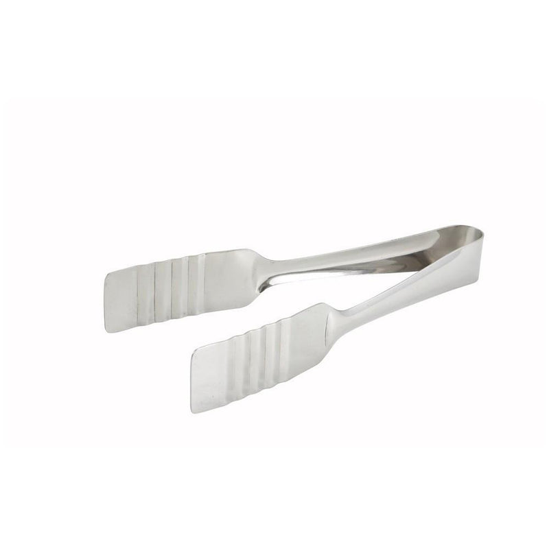 Winco PT-8 7-1/2" Stainless Steel Solid Pastry Tong