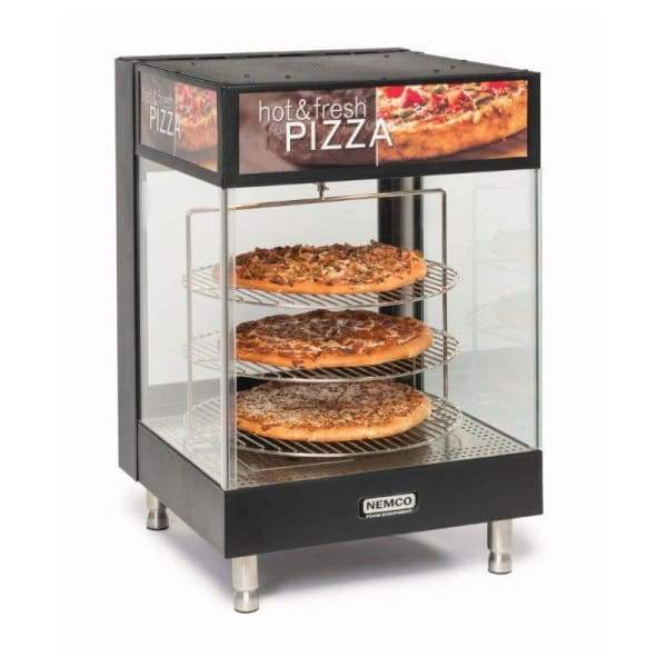 Nemco 6421 22" Rotating Heated Pizza Merchandiser w/ 3 Levels, 120v [Usually ships within 1 - 3 business days]