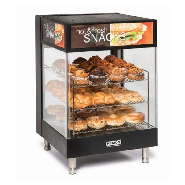 Nemco 6425 22" Full Service Countertop Heated Display Case - (3) Shelves, 120v [Usually ships within 1 - 3 business days]