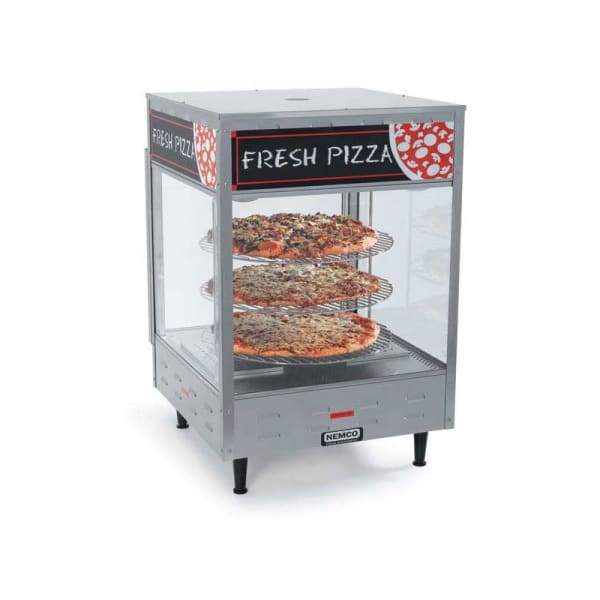 Nemco 6450-4 22 1/4" Rotating Heated Pizza Merchandiser w/ 4 Levels, 120v [Usually ships within 1 - 3 business days]