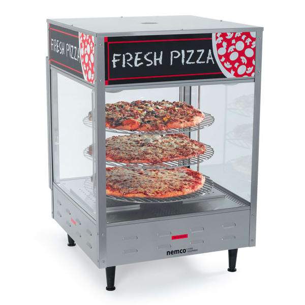 Nemco 6451 22 1/4" Rotating Heated Pizza Merchandiser w/ 3 Levels, 120v [Usually ships within 1 - 3 business days]