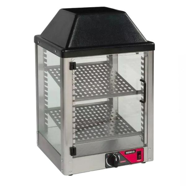 Nemco 6457 14" Self Service Countertop Heated Display Case - (2) Shelves, 120v [Usually ships within 1 - 3 business days]