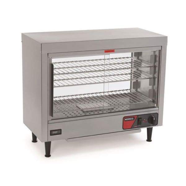 Nemco 6460 28 1/8" Full Service Countertop Heated Display Case - (3) Shelves, 120v [Usually ships within 4 - 8 business days]