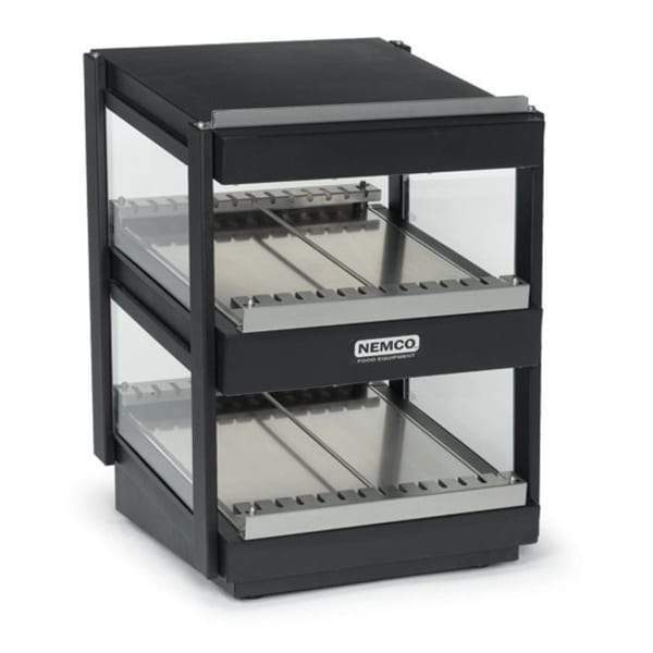 Nemco 6480-18-B 18" Self Service Countertop Heated Display Shelf - (2) Shelves, 120v [Usually ships within 4 - 8 business days]