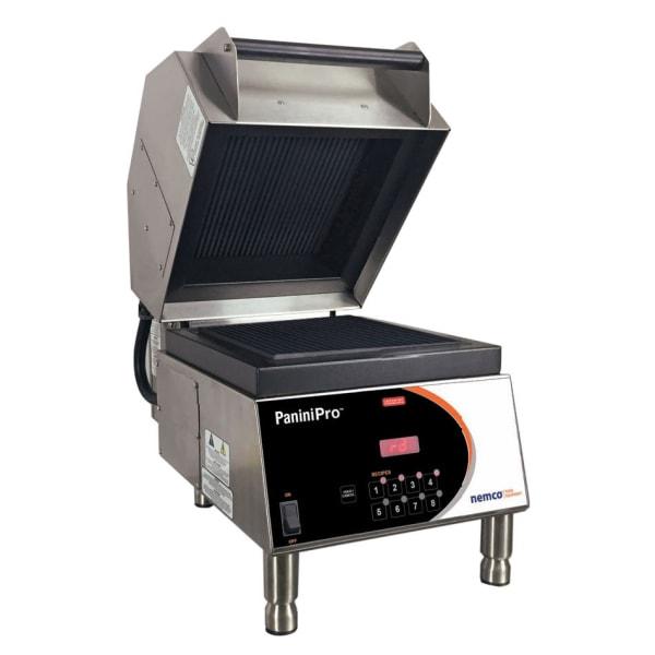 Nemco 6900-208-GG Single Commercial Panini Press w/ Aluminum Grooved Plates, 208v/1ph [Usually ships within 1 - 3 business days]