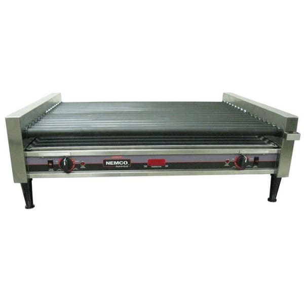 Nemco 8050SX-SLT-RC 50 Hot Dog Roller Grill - Slanted Top, 120v [Usually ships within 1 - 3 business days]