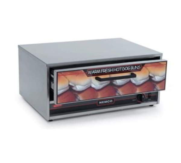Nemco 8075-BW-220 Moist Heat Bun Food Warmer w/ 64 bun Capacity & 35 1/2" x 17 1/2", 220/1V, 3 amps [Usually ships within 1 - 3 business days]