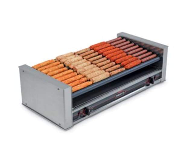 Nemco 8045W-SLT-220 45 Hot Dog Roller Grill - Slanted Top, 220v [Usually ships within 1 - 3 business days]