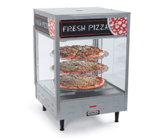 Nemco 6451-2 22 1/4" Rotating Heated Pizza Merchandiser w/ 3 Levels, 120v [Usually ships within 1 - 3 business days]