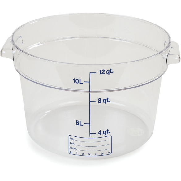 12 Qt Round Clear Container Storplus 10767-07