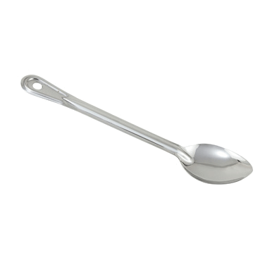 Winco BSOT-11 11" Stainless Steel Solid Basting Spoon