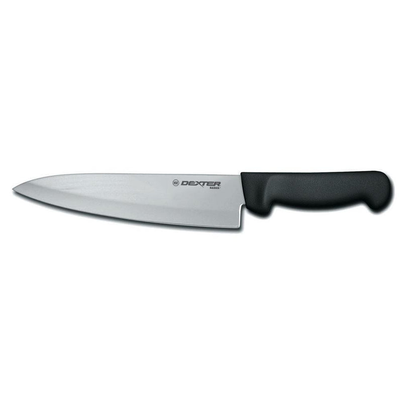 Dexter Russell P94801B 8" Chef's Knife w/ Polypropylene Black Handle