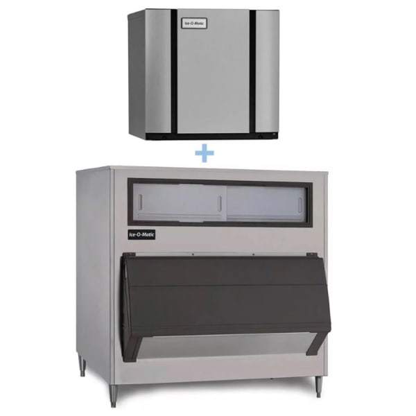 Ice-O-Matic CIM1446FW/B110PS 1560 lb Full Cube Ice Maker w/ Bin - 854 lb Storage, Water Cooled, 208-230v/1ph [Usually ships within 1 - 3 business days]