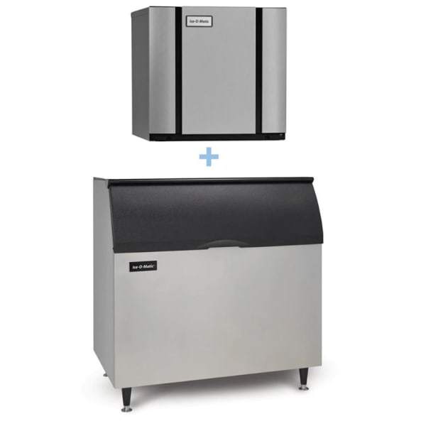 Ice-O-Matic CIM1446HW/B110PS 1560 lb Half Cube Ice Maker w/ Bin - 854 lb Storage, Water Cooled, 208-230v/1ph [Usually ships within 1 - 3 business days]
