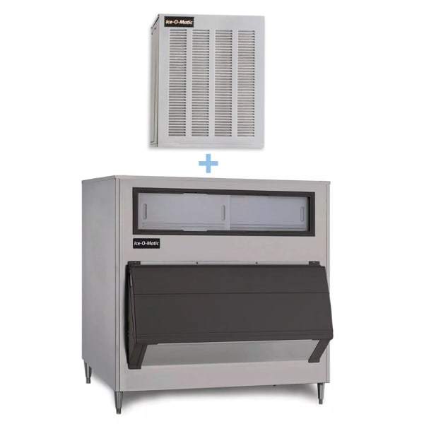 Ice-O-Matic MFI0800A/B1300-48 900 lb Flake Ice Maker w/ Bin - 1320 lb Storage, Air Cooled, 115v [Usually ships within 1 - 3 business days]