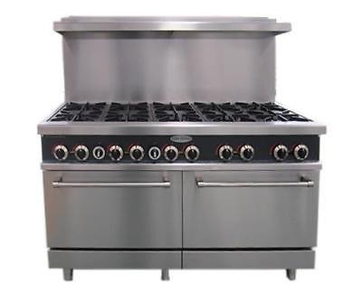 ServWare SGR-10 10 burner gas range w/ double full size ovens