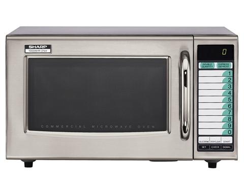 Sharp R21LVF Touchpad Control Medium Duty Commercial  Microwave - 1000 Watts