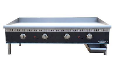 ServWare STG-48 48" thermostatic gas griddle