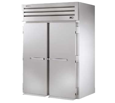 True Two-Section Two Stainless Steel Door Roll-In Heated Cabinet
