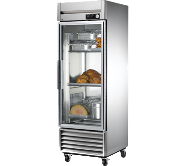 True Stainless Steel One-Section One Glass Door Reach-In Heated Cabinet