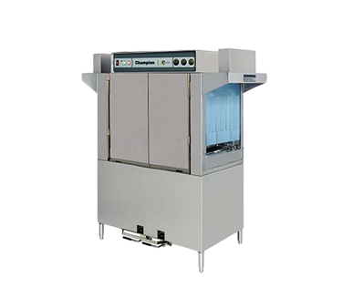 Champion E-Series DualRinse Conveyor Dishwasher High-Temp 54" 266 Racks/Hr Stainless Steel