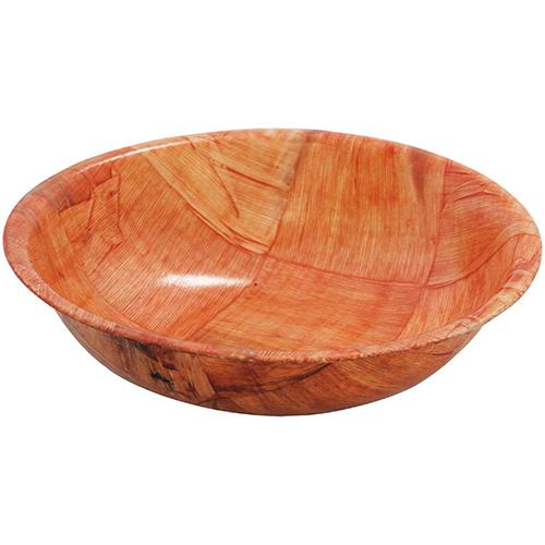 Tablecraft 208 8" Round Woven Wood Bowl