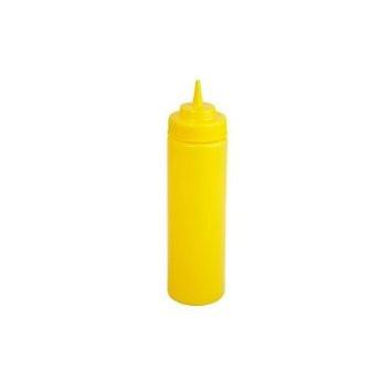 Winco PSB-12Y 12 Oz Yellow Squeeze Bottle - 6 Pc/Pack