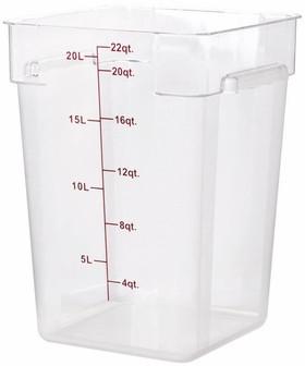 Thunder Group PLSFT022PC 22 QT Clear Polycarbonate Food Storage Containers