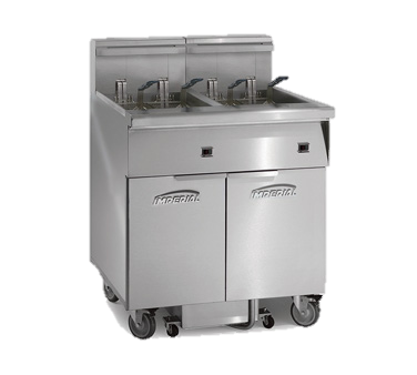 Imperial Stainless Steel Two Battery Computer Controls Space Saver Filter 31" Wide Electric Fryer