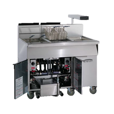 Imperial Stainless Steel Computer Controls 31" Wide Gas Floor Fryer