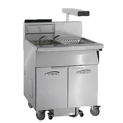 Imperial Stainless Steel Computer Controls 39" Wide Open Pot Gas Fryer
