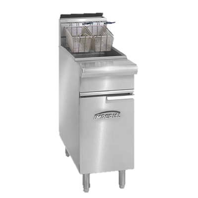 Imperial Stainless Steel 50 lb. Capacity 15.5" Wide Range Match Gas Fryer