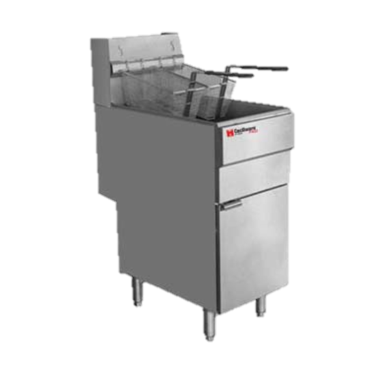 Grindmaster Cecilware Gas Fryer Floor Model Full Pot 50 lbs Fat Capacity