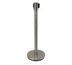 Winco CGS-38S Stainless Steel Crowd Guidance Stanchion Post with 6-1/2' Retractable Belt