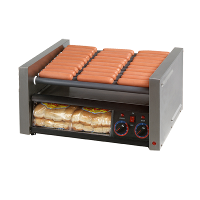 Grill-Max® Stainless Steel Hot Dog Grill 30 Hot Dog & 32 Bun Capacity