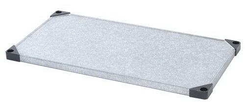 QUANTUM Single Solid Shelf for Shelving Kit, 800lb, NSF, STAINLESS STEEL