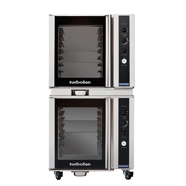 Moffat Electric Stainless Steel Double Stacked Heated Holding Cabinet with (16) Pan Capacity and Mechanical Thermostat