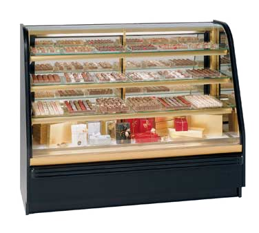 Federal industries Chocolate & Confectionery Climate Non-Refrigerated Case, 72"W x 24"D x 48”H, Choice of Laminate