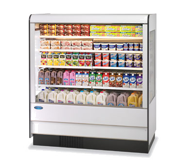 Federal Industries Specialty Display High Profile Self-Serve Refrigerated Dairy Merchandiser, 91"W x 34"D x 78”H,