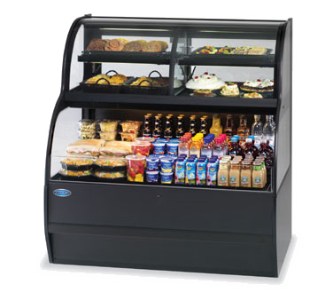 Federal Industries Specialty Display Convertible Merchandiser, 50"W x 34"D x 52”H, Black Exterior