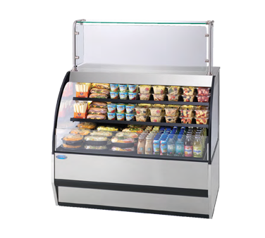 Federal Industries Specialty Display Versatile Service Top Over Refrigerated Self-Serve Deli Merchandiser, 36”W x 34”D x 42”H, Choice Of Laminate