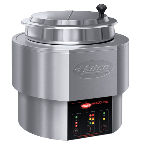 Hatco Electric Countertop Round Food Warmer/ Cooker 11 qt. Pan Capacity Stainless Steel